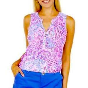 Lilly Pulitzer Essie Tank Raz Berry Sea You Soon